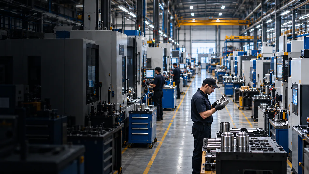 Illustrative precision manufacturing workshop